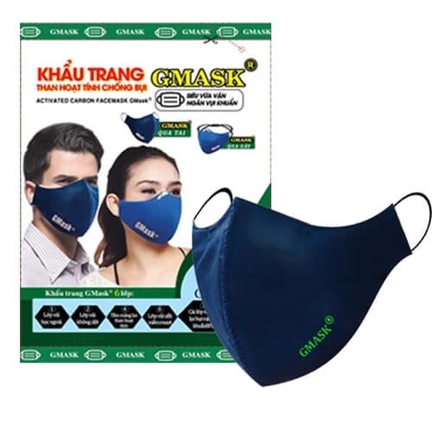 Khẩu Trang Than Hoạt Tính Gmask (Nhiều Loại: Thun Qua Tai/Thun Qua Đầu)