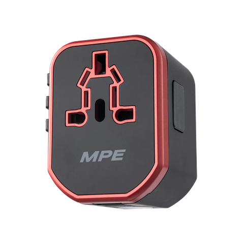 Ổ Cắm Du Lịch MPE TA5, 3 Dạng Phích Cắm, 1 Cái/Hộp, 50 Cái/Thùng
