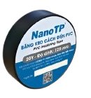 Băng Keo Điện NanoTP BKĐ125-10Y, 125 Mic, 12.5cm x 10Y, Đen, 10 Cuộn / Lốc