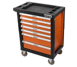 772×460×975mm Tủ Dụng Cụ Kim Loại 7 Ngăn Kéo Kendo 90338, 1 Cái / Hộp