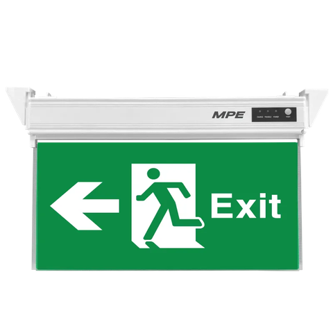 Đèn Thoát Hiểm Đa Năng 3W MPE EX2/M 2 Mặt Trái, 330x248x45mm, 10 Cái/Thùng