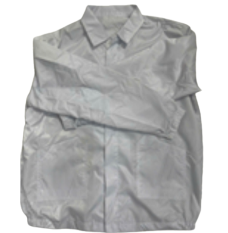 Áo Khoác Jacket Cổ Hình V Có 2 Túi 2 Bên, Cỡ S Đến 3XL, Trắng