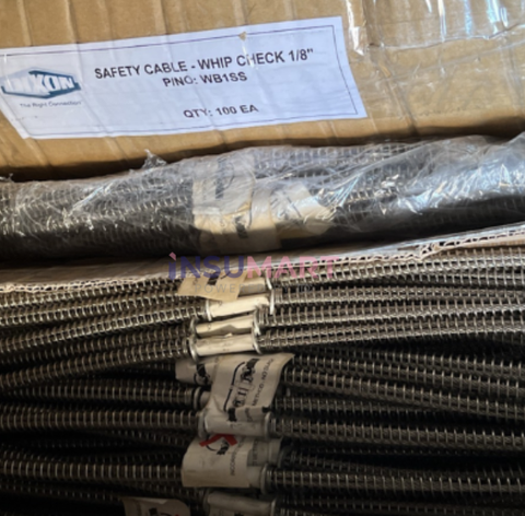 Dây Neo Cáp Inox 304 Whipcheck DIXON WB1SS, 3 x 515mm ( 1/8" x 20 1/4" )