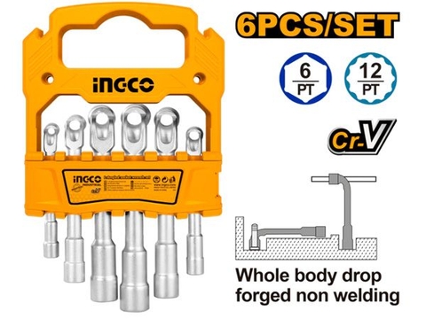 Bộ 6 Ống Điếu Lỗ Chữ L Ingco
