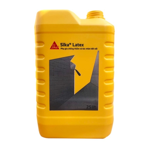 Phụ Gia Chống Thấm & Kết Dính Cho Vữa Xi Măng Sika Latex, 5.25 L/Can