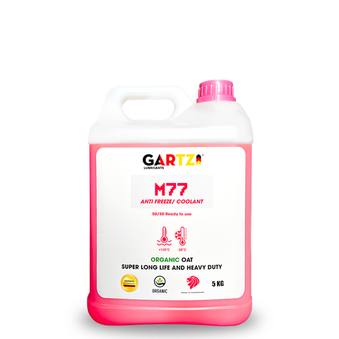 Nước Làm Mát Chống Đông GARTZ ® Organic OAT M77 Pha Sẵn Chuẩn OEM (G12+), Màu Hồng, 5L/Can