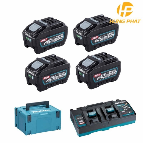 Bộ Pin Sạc (BL4050F*4+DC40RB+MAKPAC) Makita 191U42-2