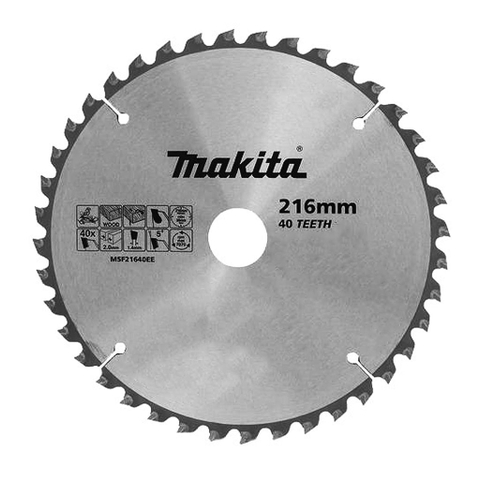 216mmx25.4x40T Lưỡi Cưa Gỗ TCT Makita D-77353