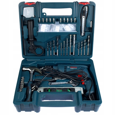 Máy Khoan Động Lực BOSCH GSB 600/ 06011A03K1 (Bộ Set Valy 100 Món Phụ Kiện)