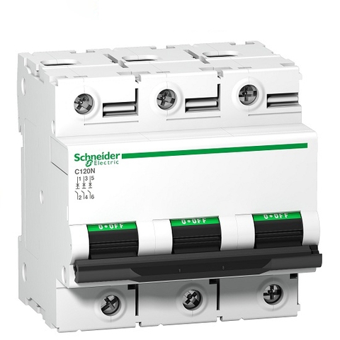 C120H C Curve 3P 400V 80A 15kA Schneider A9N18468