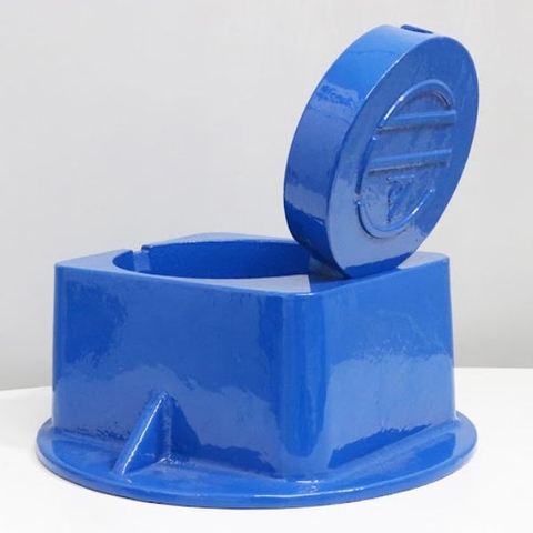 Hộp Van Vuông Shin Yi RVBS DN80, 89mm, Xanh Dương