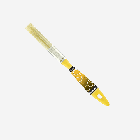 0.5" (1.3cm) Cọ Sơn Cán Nhựa Lông Trắng Syn (Sợi Tổng Hợp) Thanh Bình 1NTS05, 12 Cây / Lố