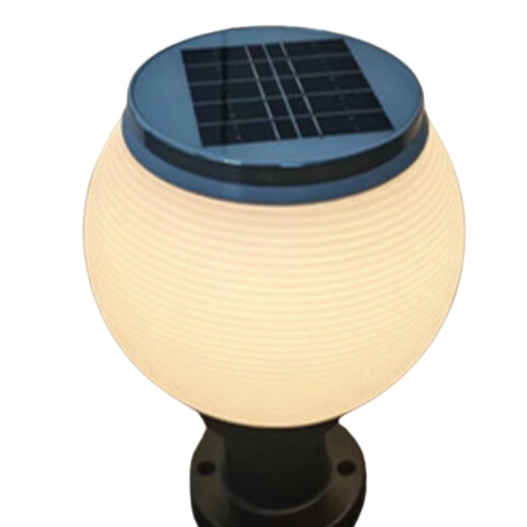 Đèn Năng Lượng Mặt Trời Sân Vườn Vàng 3000K Nanoco NTZ08200, 200 x 200 x 270mm, Đen