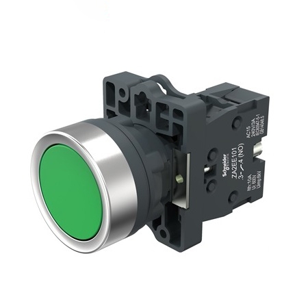 Nút Nhấn Giữ Schneider XA2EH031, 22 mm, Xanh Lá, 10 Cái / Hộp