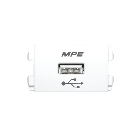 Ổ Cắm Sạc USB DC 5V-2.1A MPE A6USB, 6 Cái/Hộp 324 Cái/Thùng