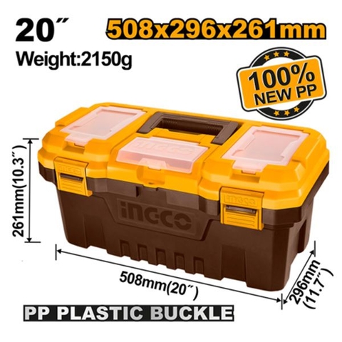 Thùng Đựng Đồ Nghề Khóa Nhựa 20 Inch Ingco