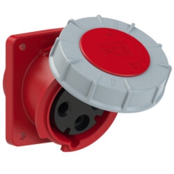 Ổ Cắm Gắn Âm Kín Nước Dạng Nghiêng IP67 PCE F434-6FC, Đỏ