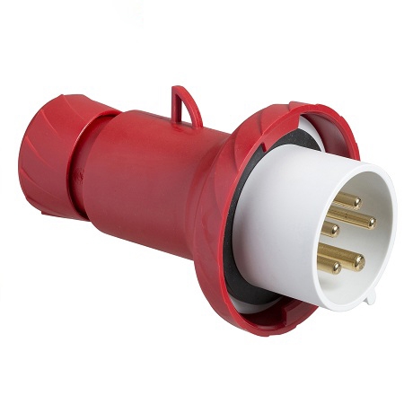 Phích Cắm Di Động  IP67 4P+E 400V 32A Schneider PKE32M735, 195x95x95mm