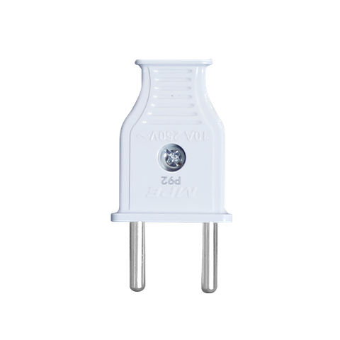 Phích Cắm 2 Chấu Tròn 4.5mm 250V 10A MPE PL2, 1 Cái/Túi 10 Túi/Dây 4 Dây/Hộp 200 Cái/Thùng
