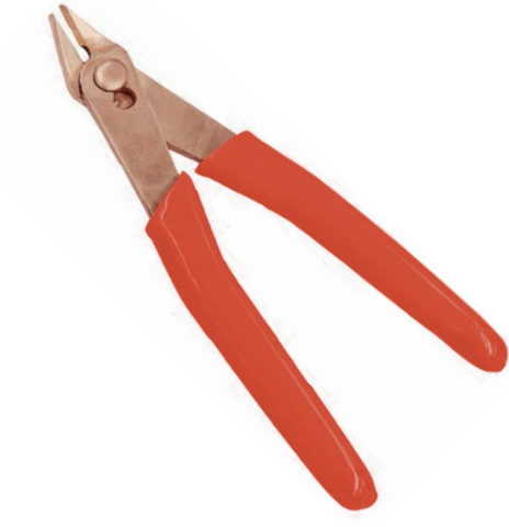 Mini Pliers, Diagonal Cutting, BE248B-1002, Be-Cu, 5“, WEDO, Non-Sparking