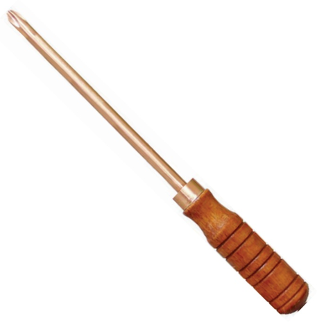 Phillips Screwdriver With Wooden Handle, WEDO, Non-Sparking, Be-Cu, BE266 Series, PH0x50mm-PH4x450mm
