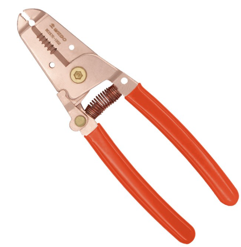 Wire Stripper, BE257E-1002, Be-Cu, 160mm, WEDO, Non-Sparking