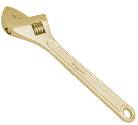 Wrench, Adjustable, WEDO, Non-Sparking, Al-Br, AL125B Series, 13x100-65x600mm