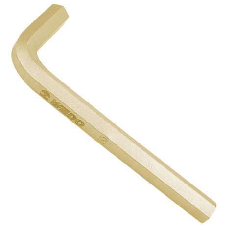 Wrench, Hex Key, WEDO, Non-Sparking, Al-Br, AL167B Series, 2-12mm