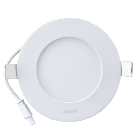 Đèn LED Âm Trần Điều Khiển Remote 6W 500Lm 3000-4000-6500K MPE RPL-6S/3C-RC, 110×22 mm, 1 Cái/Hộp, 60 Cái/Thùng