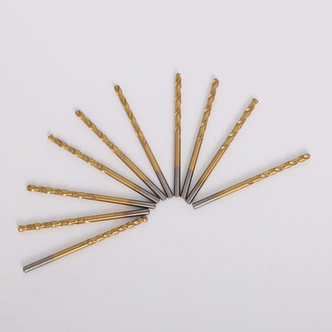 3mm Bộ 10 Mũi Khoan Chuôi Tròn Thép HSS SATA 52130A