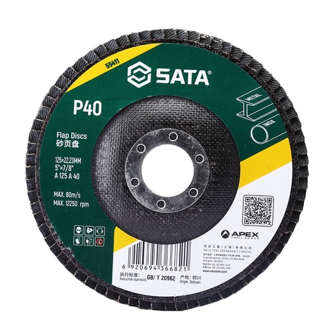 125mm Đĩa Nhám Xếp A/O SATA 55423