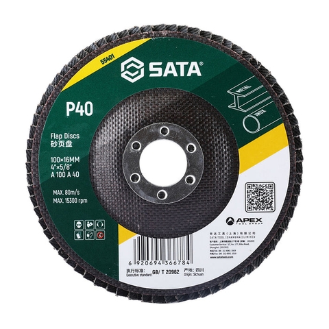 100×P120×16mm Đĩa Nhám Xếp SATA 55404