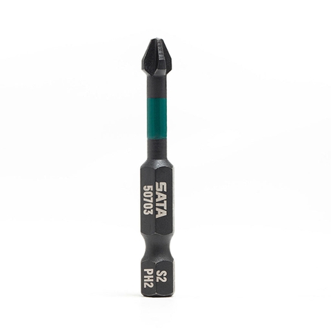 3mm / SL3 x 50mm Bộ 10 Mũi Vít Dẹp Thép Cr-Mo SATA 59713