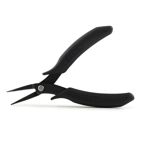 5" Kìm Mũi Nhọn Gắp Linh Kiện Điện Tử SATA 75111