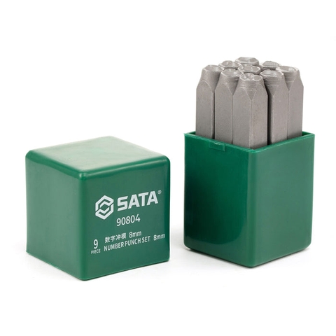 5mm Bộ Đục Số Lấy Dấu 9 Chi Tiết Thép Cr-V SATA 90802