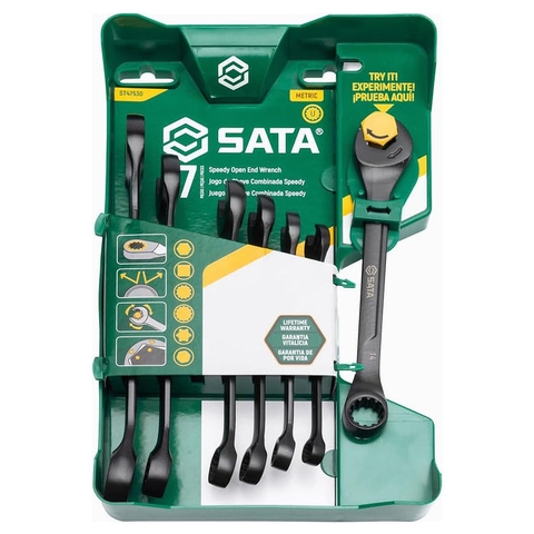 Bộ Cờ Lê 2 Đầu Thép Đen  SATA 47530