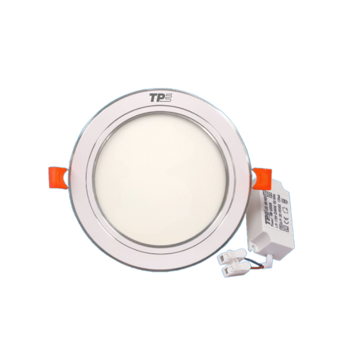 Panel Âm Trần Siêu Mỏng 9W, Viền Trắng, 3 Màu, Φ130 TPE TPE/PST/9W/3C, Φ130, 40 Cái / Thùng