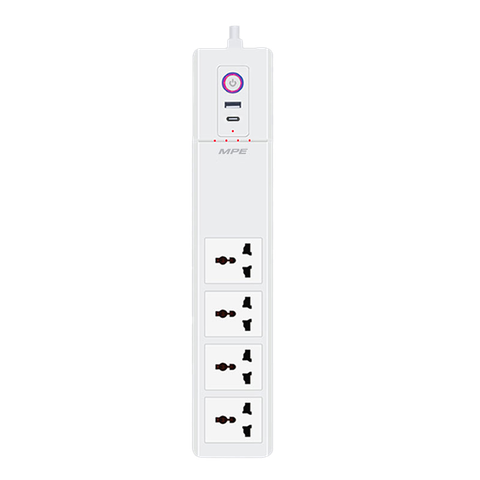 Ổ Cắm Di Động Thông Minh Điều Khiển WiFi MPE SPS1, 335×65×40mm, 1 Cái/Hộp, 20 Cái/Thùng