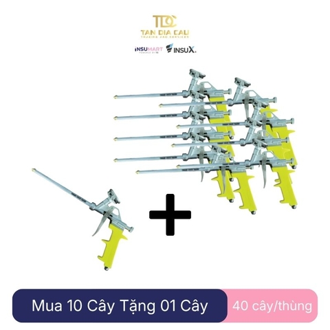 Súng Bắn Foam Cán Vàng THT, 40 Cây/Thùng