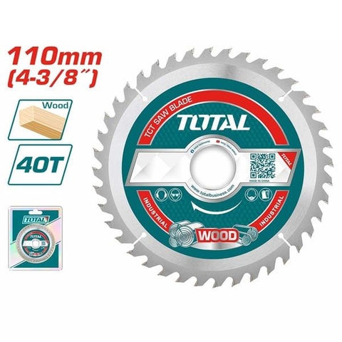Lưỡi Cưa Gỗ TCT 110mm 40T Total