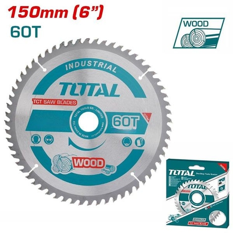 Lưỡi Cưa Gỗ TCT 150mm 60T Total