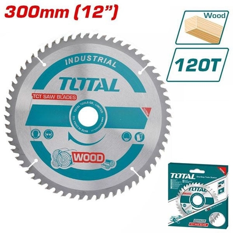 Lưỡi Cưa Gỗ TCT 300mm 120T Total