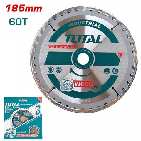 Lưỡi Cưa Gỗ TCT 185mm 60T Total