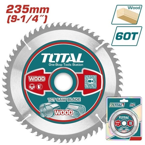 Lưỡi Cưa Gỗ TCT 235mm Total
