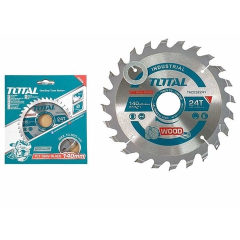 Lưỡi Cưa Gỗ TCT 140mm 24T Total