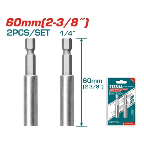 Bộ Mũi Gắn Vít 2 Cái 60mm Total TAC461601
