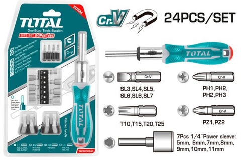 Bộ Mũi Vít 24 Chi Tiết Total TACSD30246