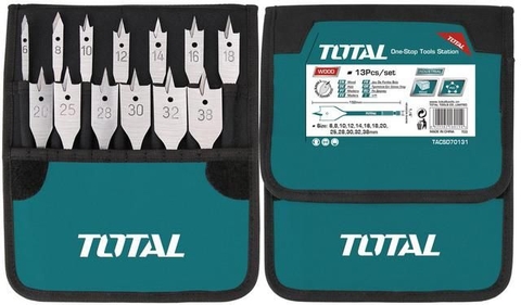 Bộ Mũi Khoan Gỗ Đầu Dẹp 13 Mũi Total