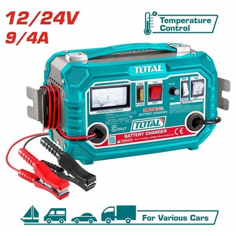 Máy Sạc Bình 12/24V Total