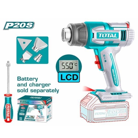 Máy Khò Hơi Nóng Dùng Pin 20V Total TBLI2003